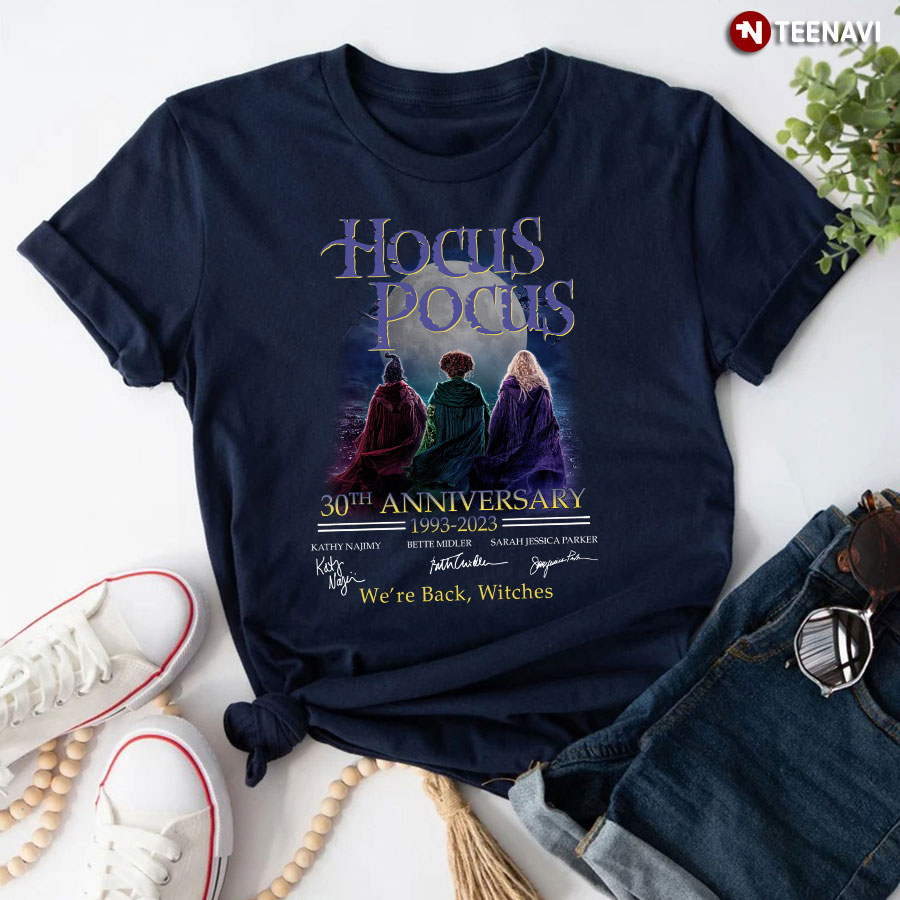 Hocus Pocus 30th Anniversary 1993-2023 We're Back Witches T-Shirt