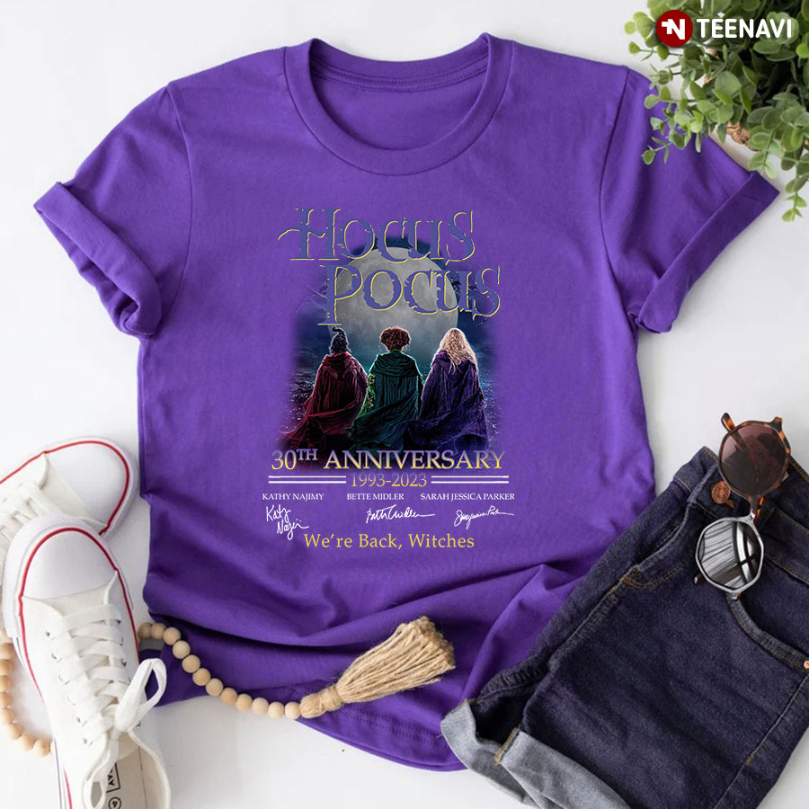 Hocus Pocus 30th Anniversary 1993-2023 We're Back Witches T-Shirt