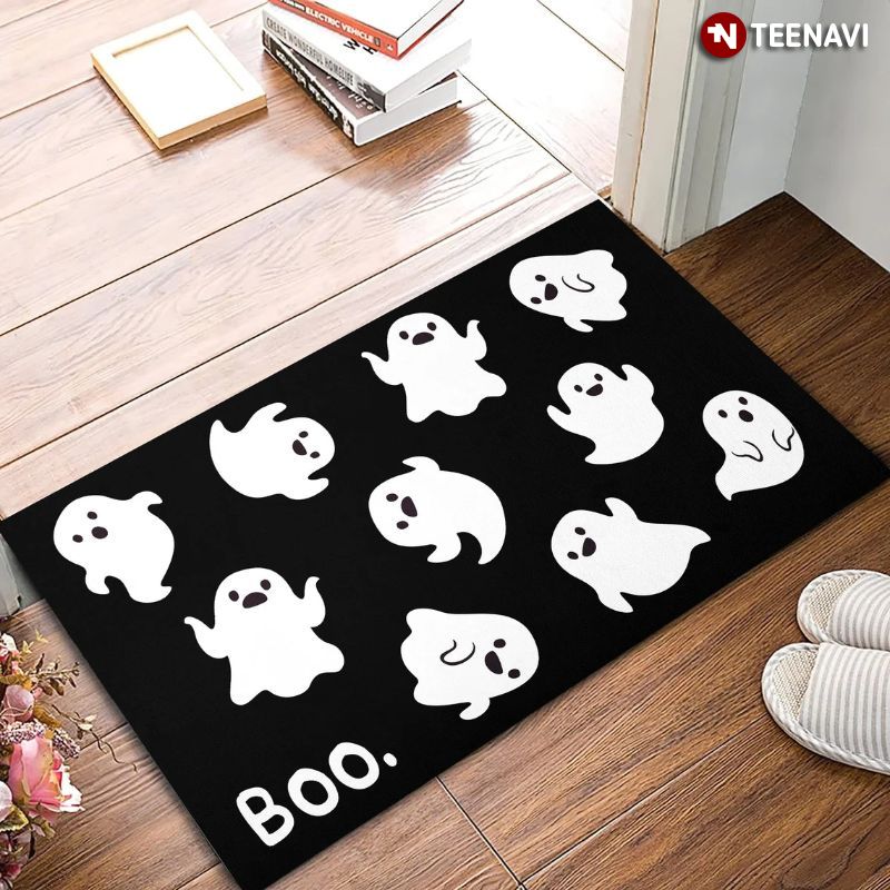 Cute Boo Doormat, Funny Halloween Home Decor