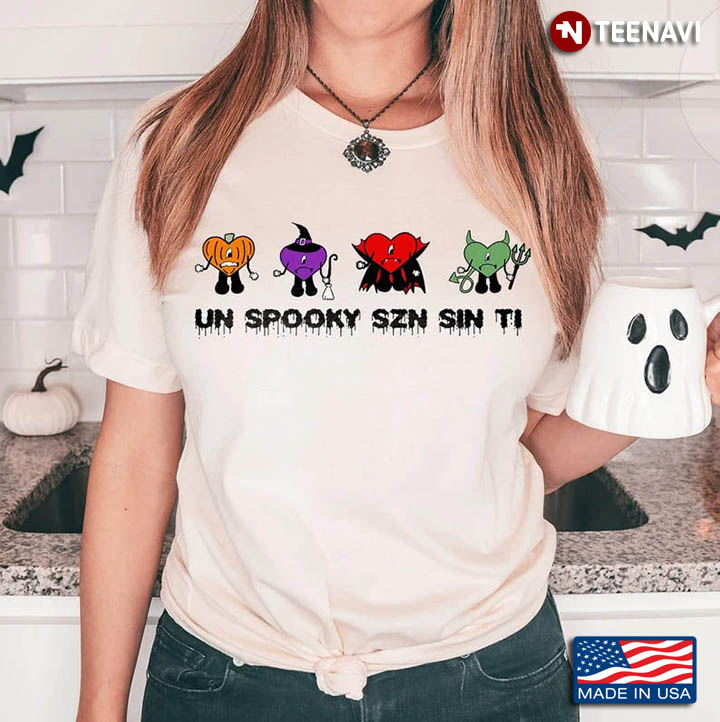 Halloween Bad Bunny Shirt, Un Spooky Szn Sin Ti