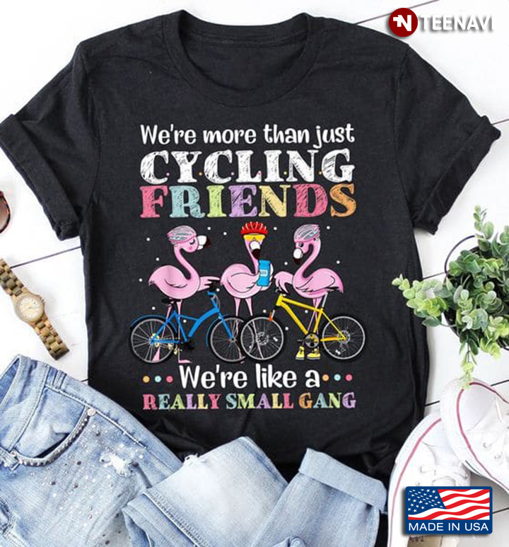 Flamingo Cycling Shirt, We're More Than Just Cycling Friends We're Like A Really