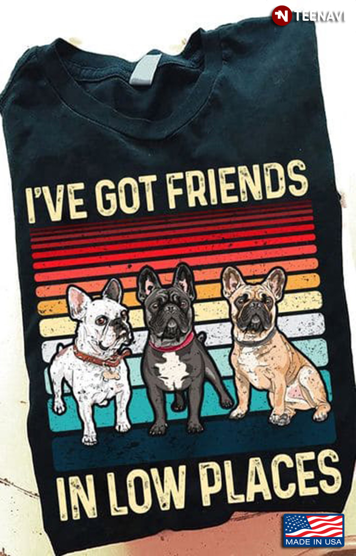 Boston Terrier Shirt, Vintage I've Got Friends In Low Places