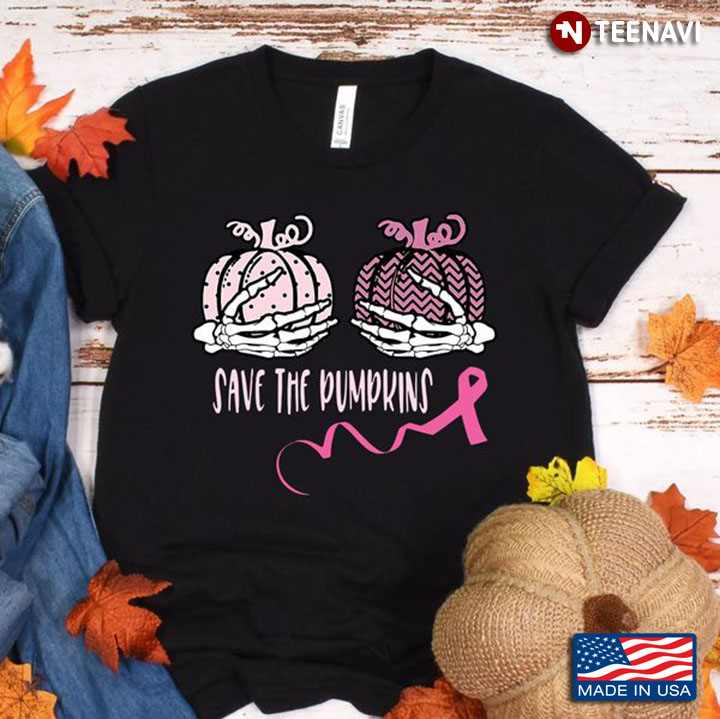 Breast Cancer Pumpkin Shirt, Save The Pumpkins