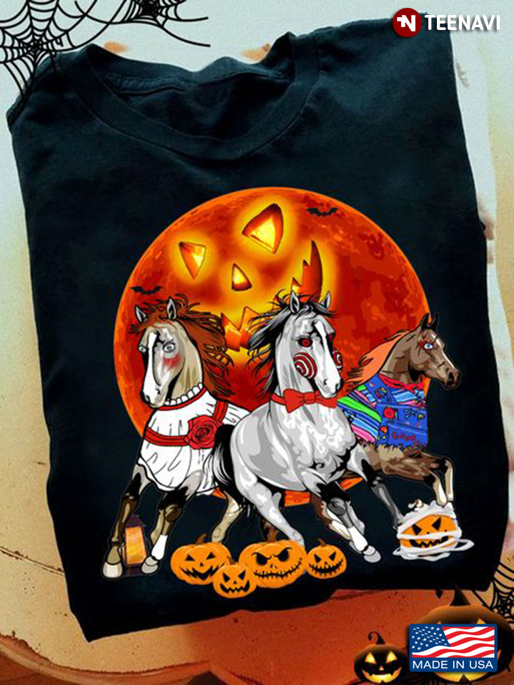 Funny Horse Shirt, Horse With Halloween Costumes