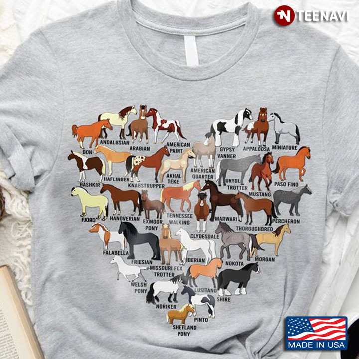 Horse Lover Shirt, Heart Full Of Horses