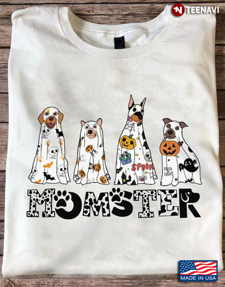 Momster Shirt, Momster Funny Boo Dogs Halloween