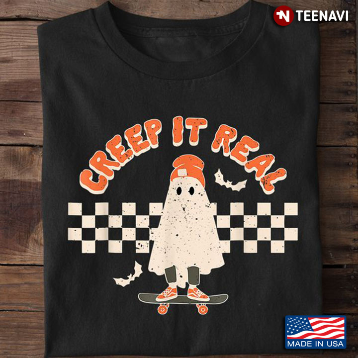 Halloween Shirt, Creep It Real Funny Ghost