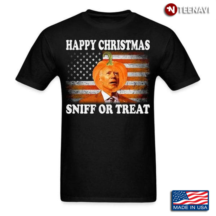 Funny Biden Shirt, Happy Christmas Sniff Or Treat
