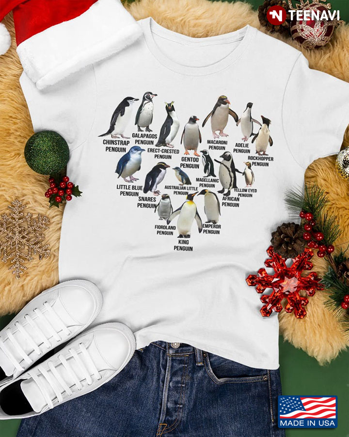 Penguin Shirt, Heart Full Of Penguins