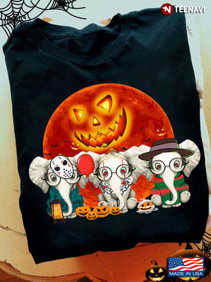 Elephant Halloween Shirt, Elephants With Halloween Costumes