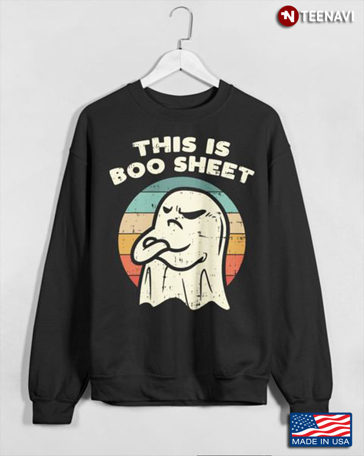 Grumpy Boo Shirt, Vintage This Is Boo Sheet