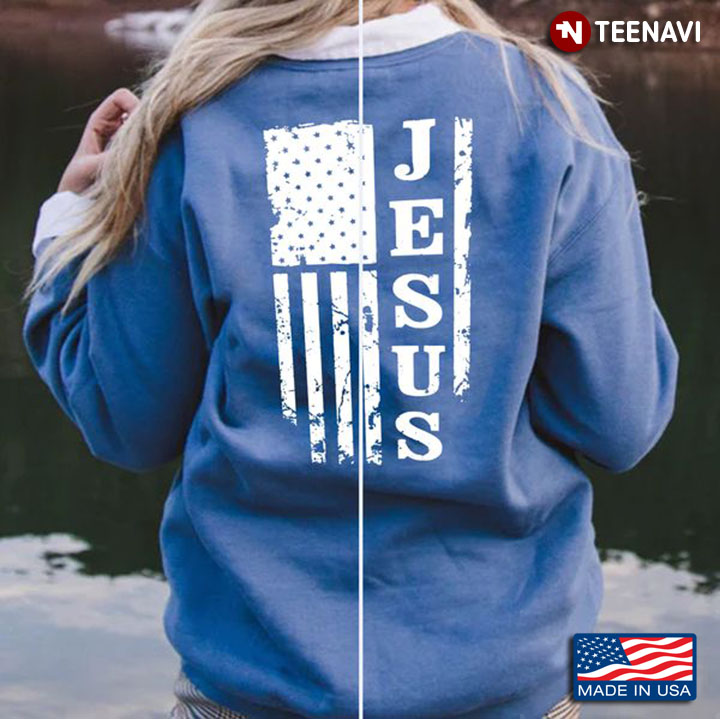 Christ Shirt, Jesus American Flag