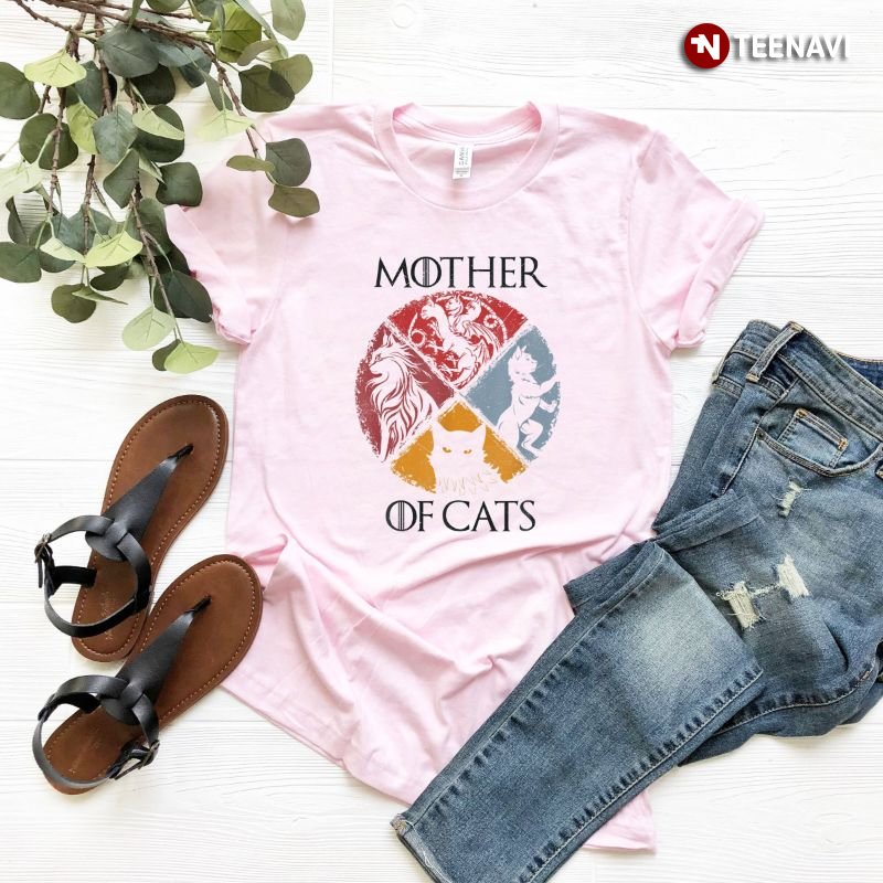Cat Mom Shirt, Mother Of Cats