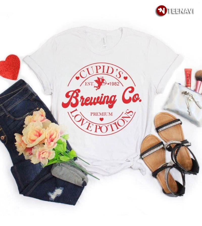 Valentine Shirt, Cupid's Brewing Co Premium Love Potions