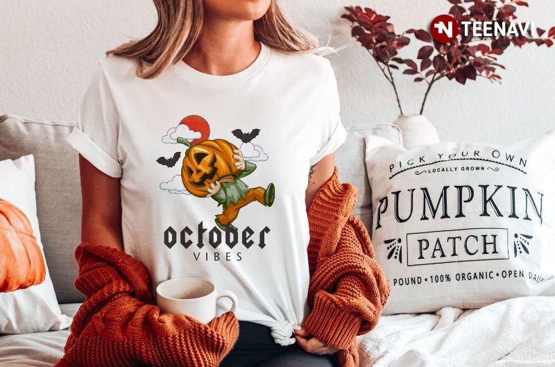Funny Halloween Shirt, October Vibes