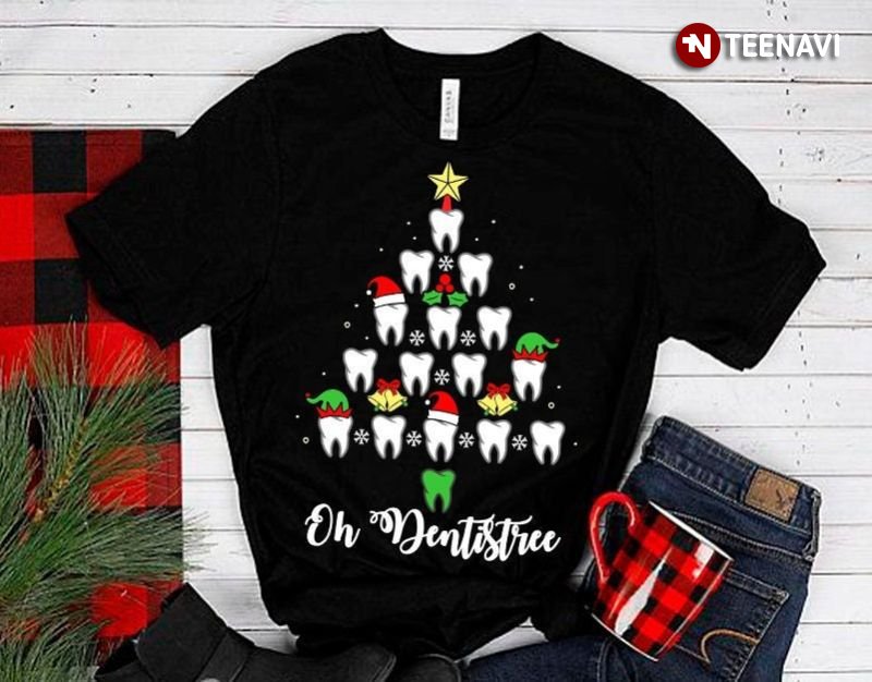 Dental Christmas Shirt, Oh Dentistree Funny Xmas Tree