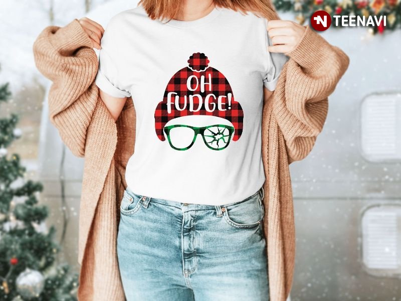 Funny Christmas Shirt, Oh Fudge