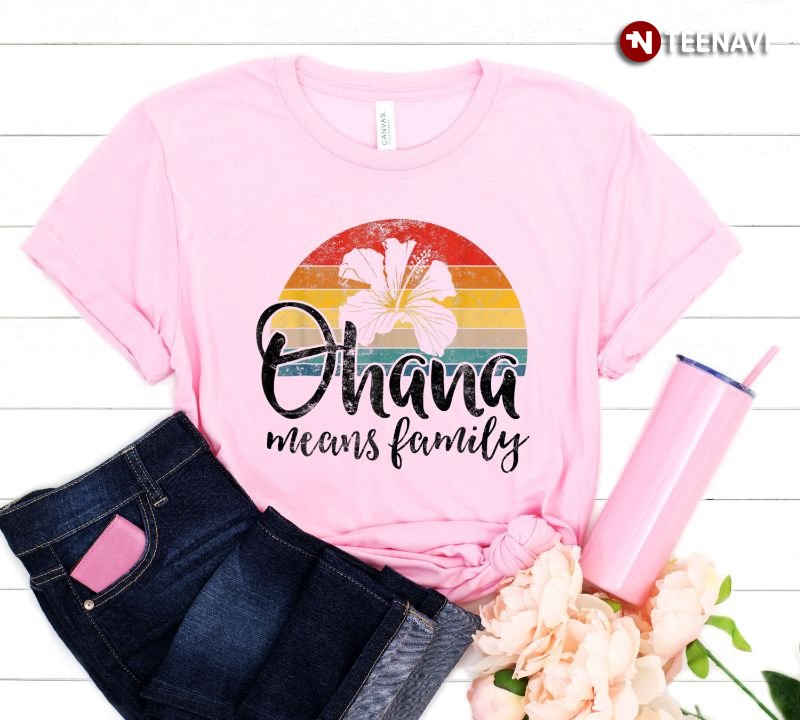 Quote Shirt, Vintage Ohana Means Family