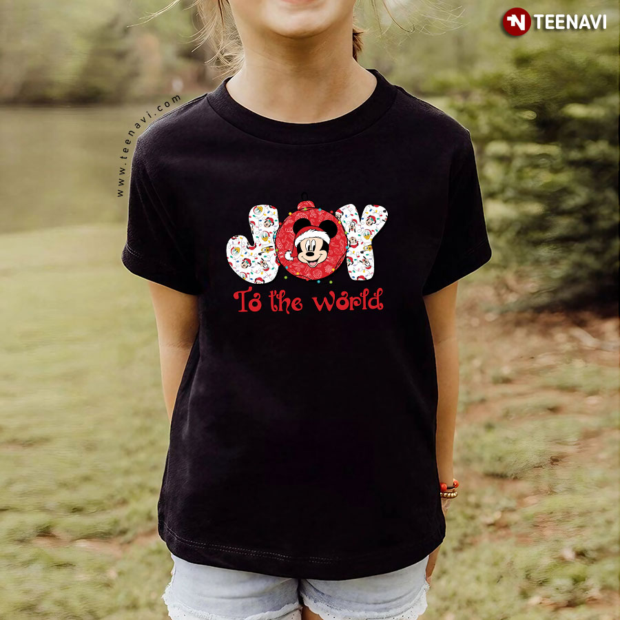 Joy To The World Mickey Mouse Christmas T-Shirt