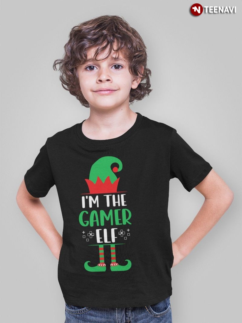 Matching Family Group Christmas Gaming Shirt, I'm The Gamer Elf
