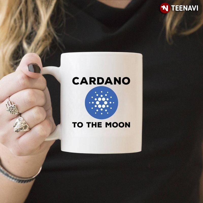 Cardano (ADA) Blockchain Coin Token Cryptocurrency Mug, Cardano To The Moon