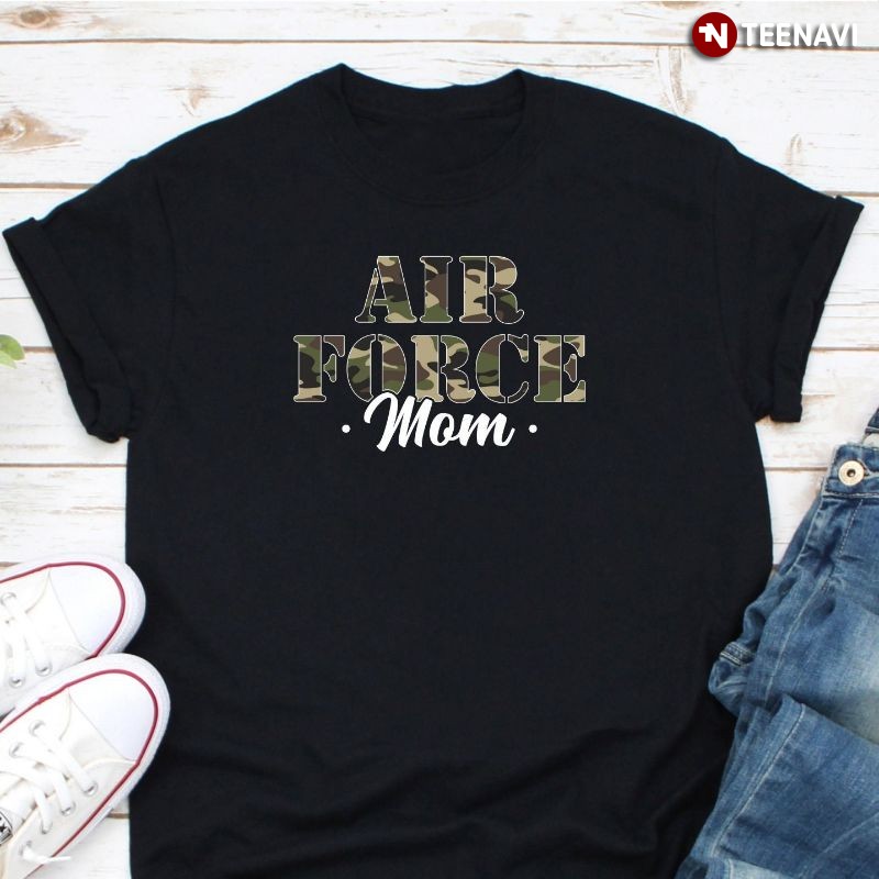 US Military Mom Camo Shirt, Air Force Mom