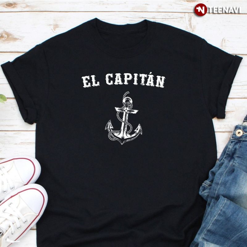 Funny Captain Skipper Anchor Shirt, El Capitan