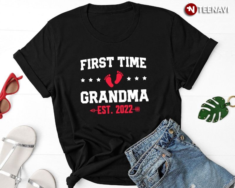 Personalized Proud New Grandma Shirt, First Time Grandma