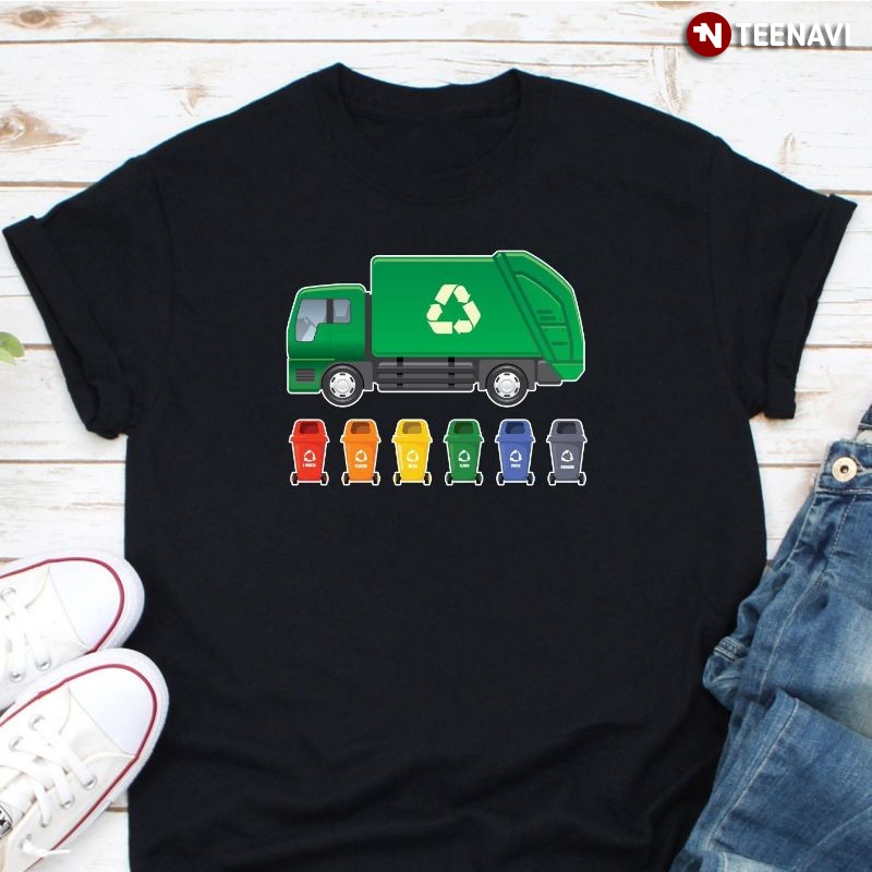 Garbage Day Waste Management Shirt, Recycle Bins & Garbage Truck