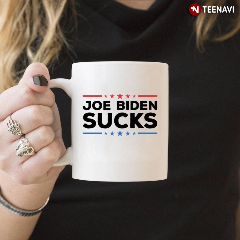 Funny Anti-Joe Biden Mug, Joe Biden Sucks