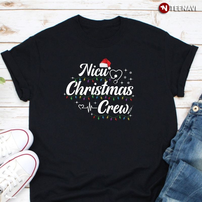 Funny Christmas NICU Nurse Shirt, NICU Christmas Crew