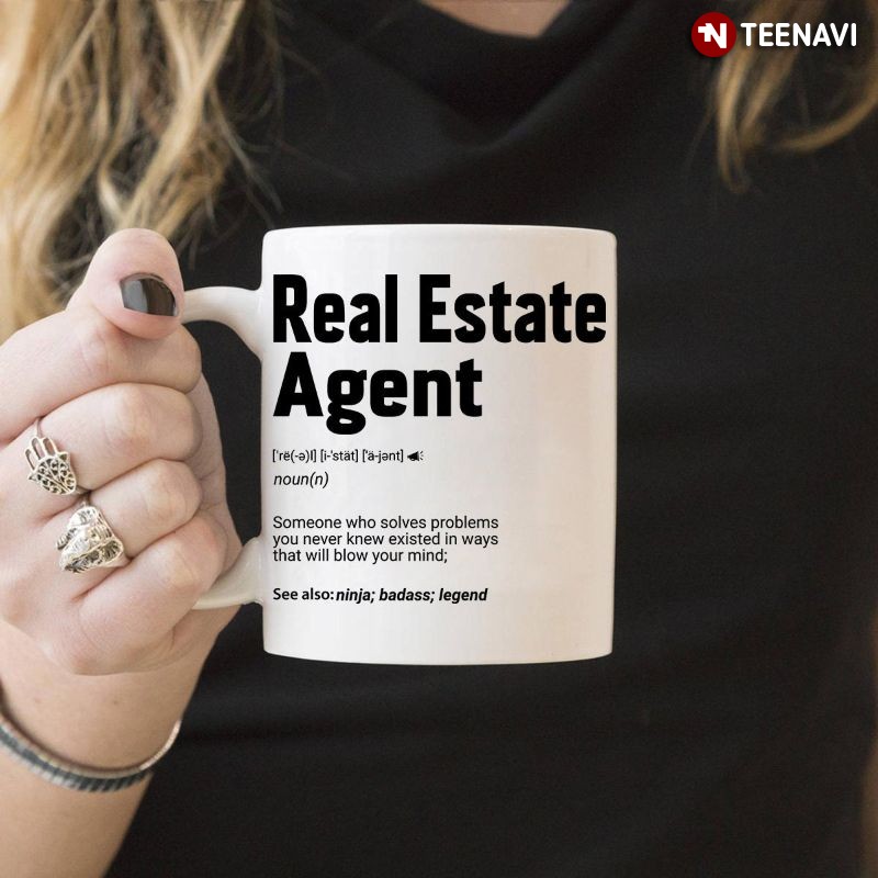 Funny Realtor Mug, Real Estate Agent Definiton