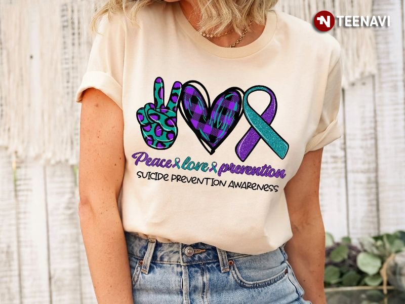 Suicide Survivor Shirt, Peace Love Prevention Suicide Prevention Awareness