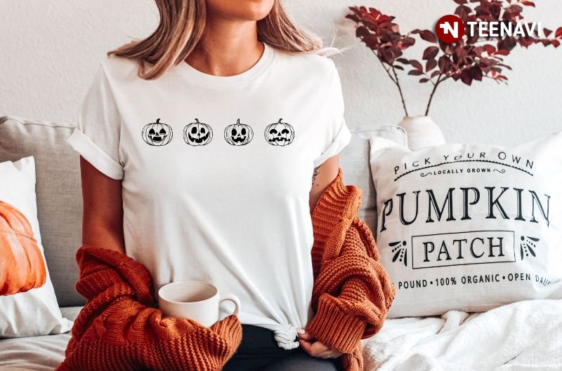Funny Pumpkin Jack-o’-lantern Pumpkin Halloween T-Shirt