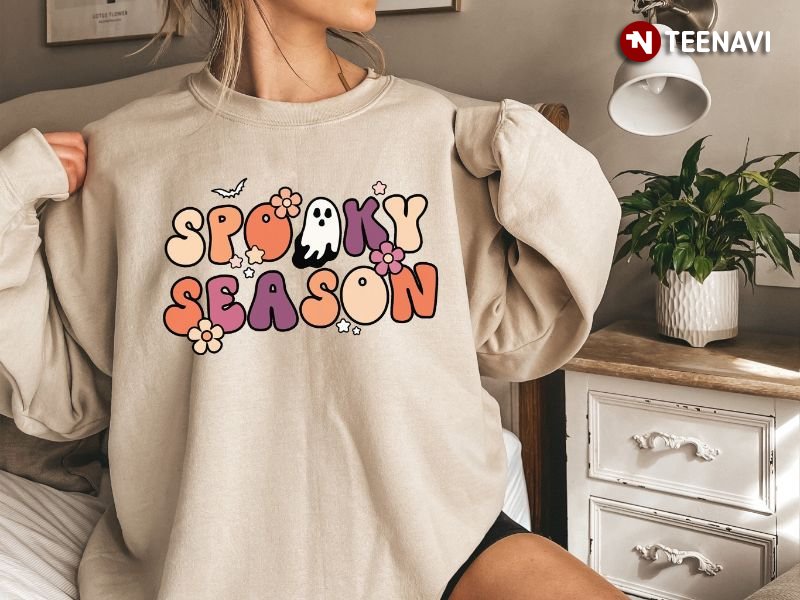 Cute Halloween Sweatshirt, Spooky Season