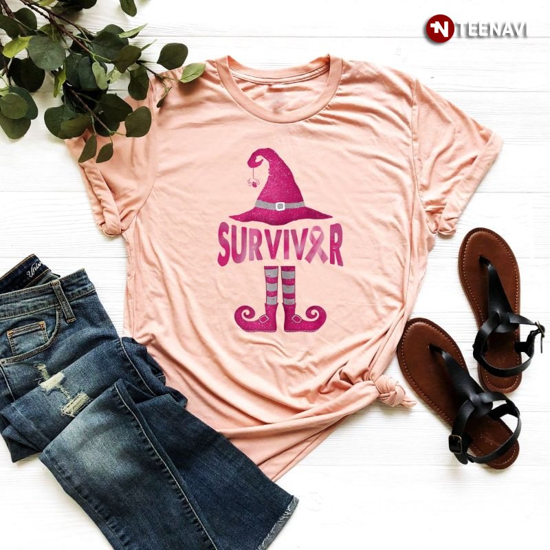 Elf Breast Cancer Shirt, Survivor Breast Cancer Awareness