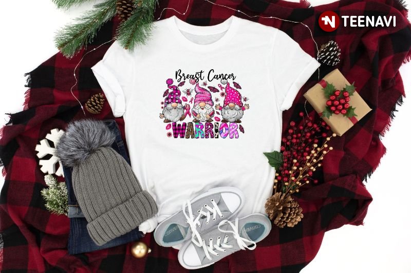 Gnome Breast Cancer Shirt, Breast Cancer Warrior