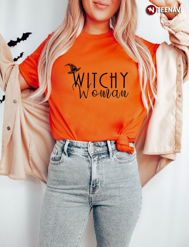 Witchy Woman Halloween Witch T-Shirt