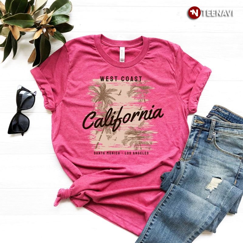 California Vacation Shirt, West Coast California Santa Monica Los Angeles
