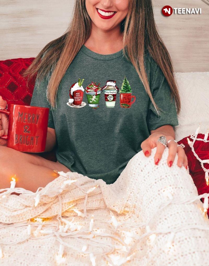 Christmas Family Matching Shirt, Funny Christmas Coffee