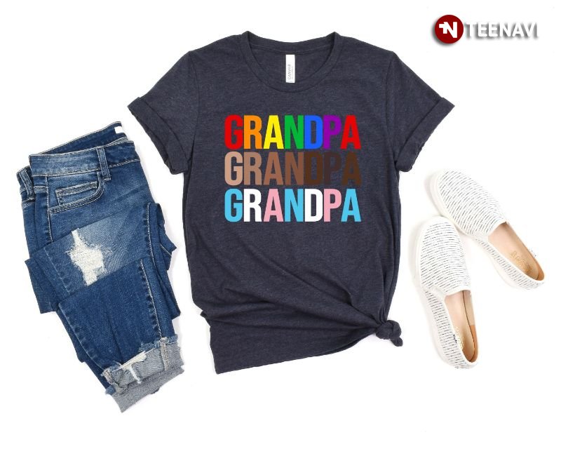 Grandpa Shirt, LGBT Grandpa Black Grandpa Transgender Grandpa