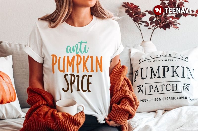 Anti Pumpkin Spice Halloween Pumpkin T-Shirt