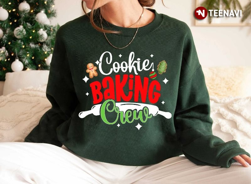 Christmas Baking Team Sweatshirt, Cookie Baking Crew