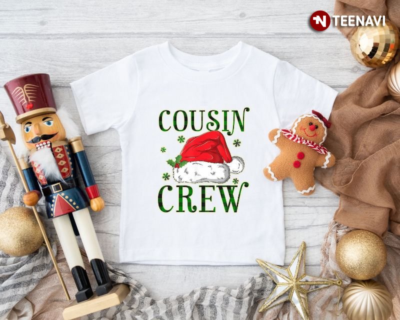 Christmas Cousin Shirt, Cousin Crew Santa Hat