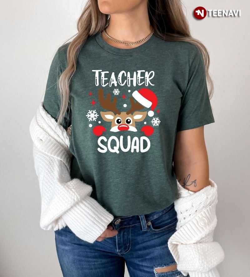Teacher Christmas Shirt, Teacher Squad