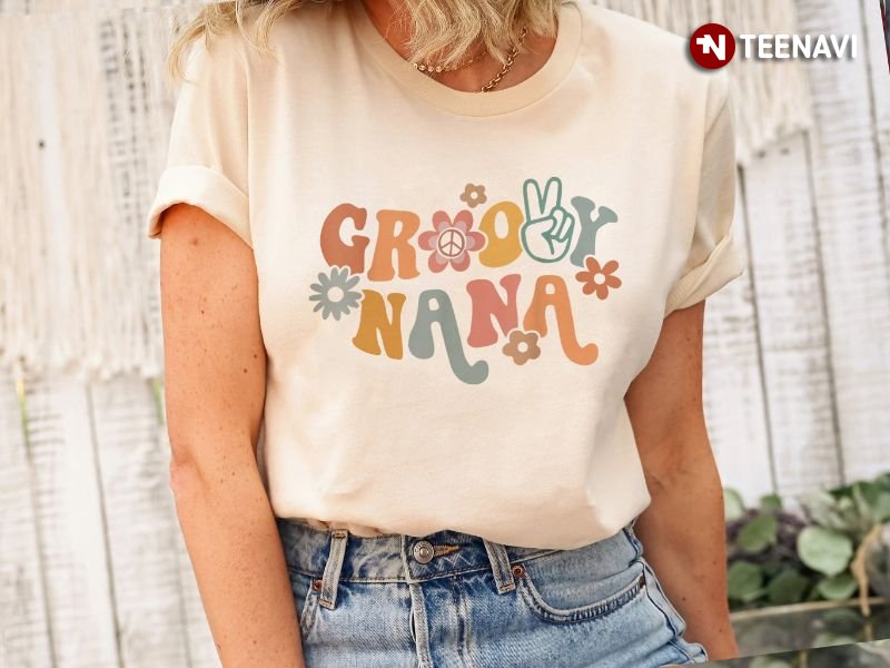 Grandma Hippie Shirt, Groovy Nana