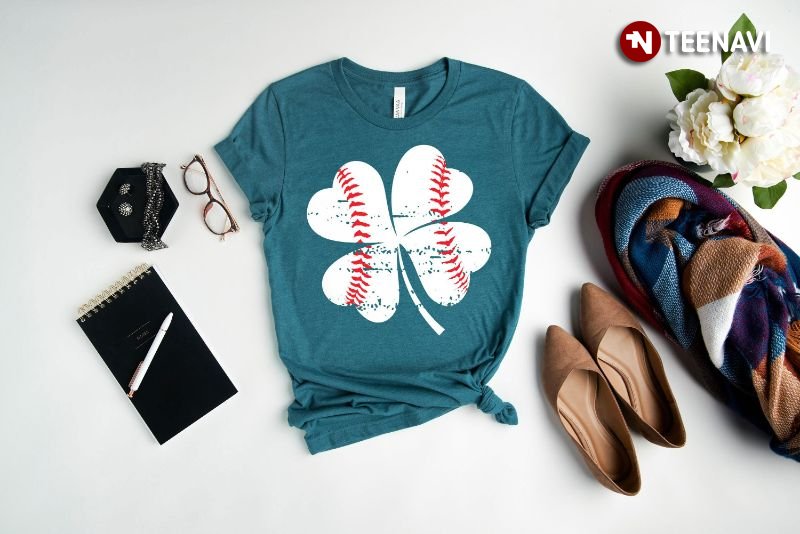Baseball Shamrock Shirt, Baseball St Patrick's Day