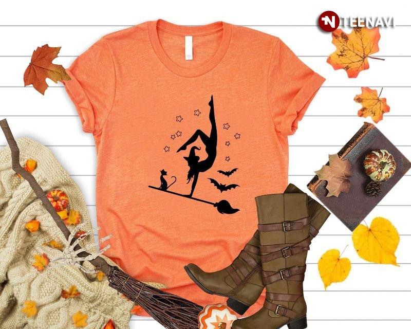Funny Halloween Witch Dance Witch T-Shirt