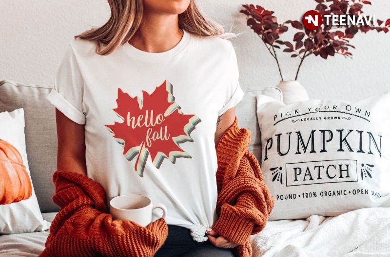 Maple Leaf Shirt, Hello Fall