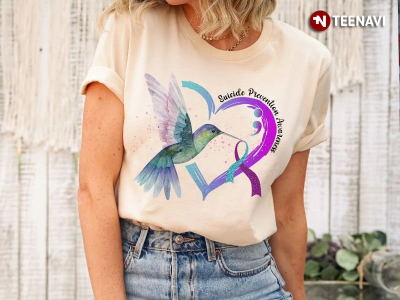 Hummingbird Suicide Awareness Shirt, Suicide Prevention Awareness